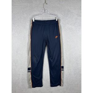 Vintage Nike Sweatpants Mens Size L Navy Blue Gray Tag Swoosh Sportswear y2k